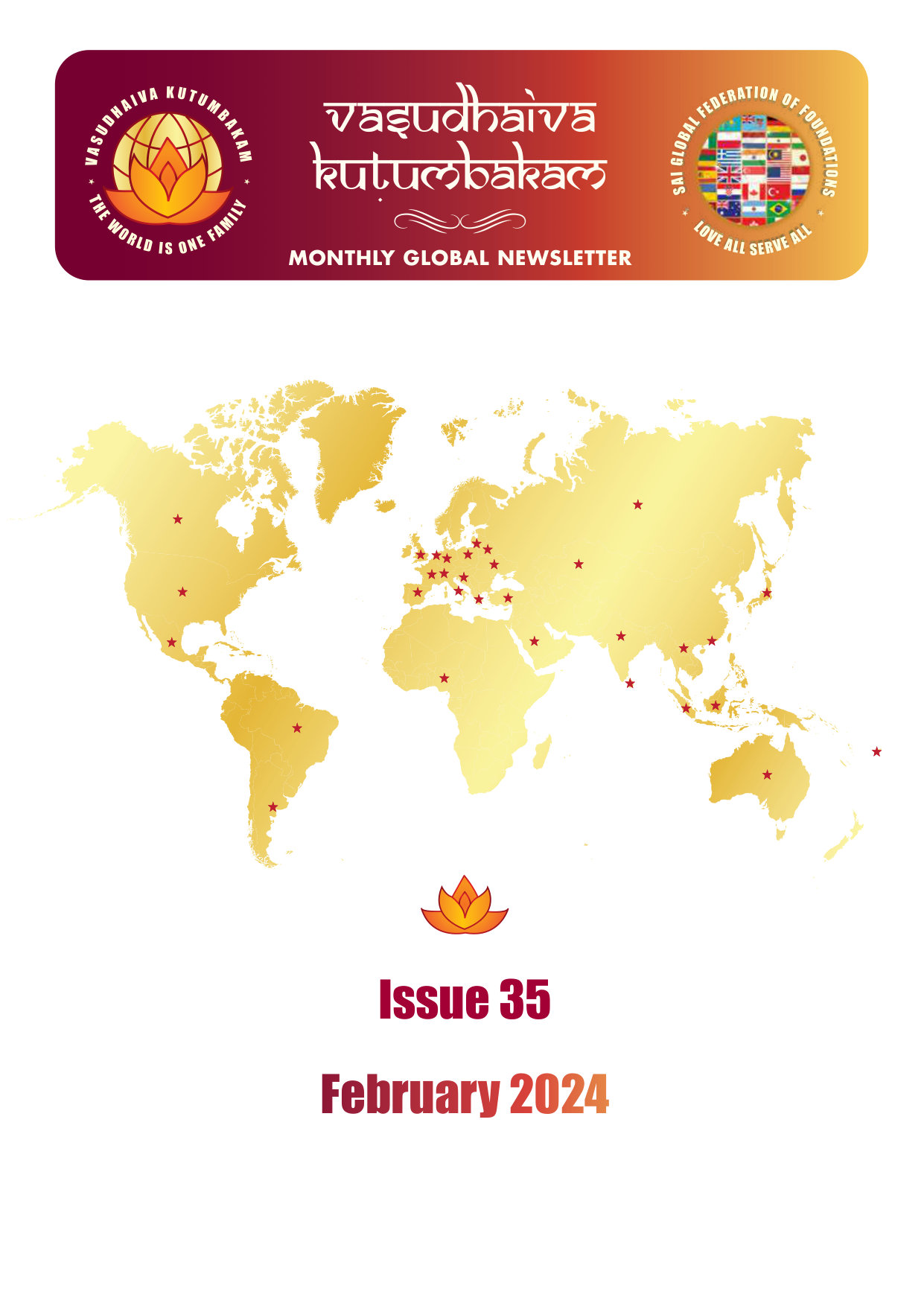 VASUDHAIVA KUTUMBAKAM Feb 2024 compressed — newsletter cover