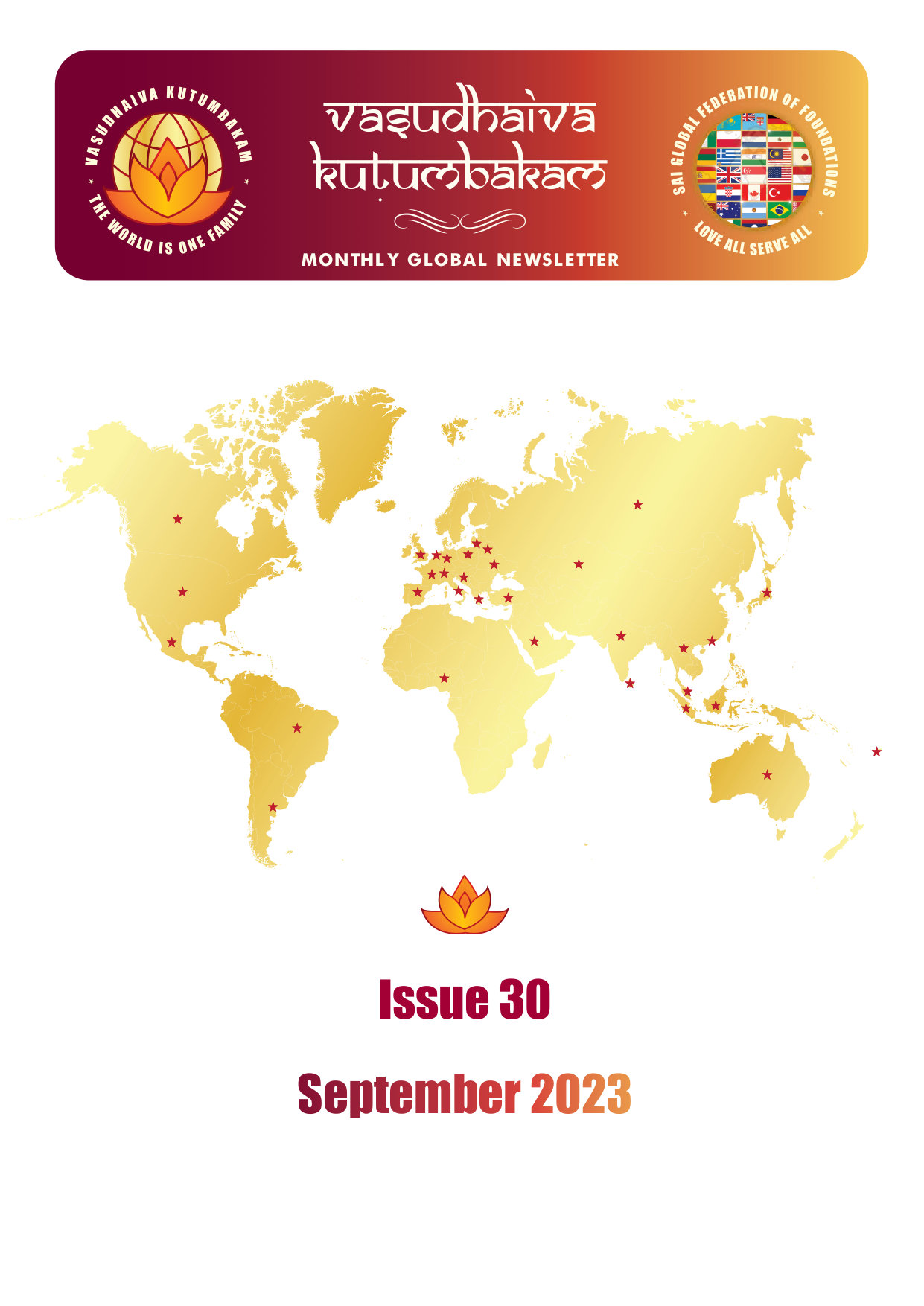VASUDHAIVA KUTUMBAKAM Sep 2023 compressed — newsletter cover