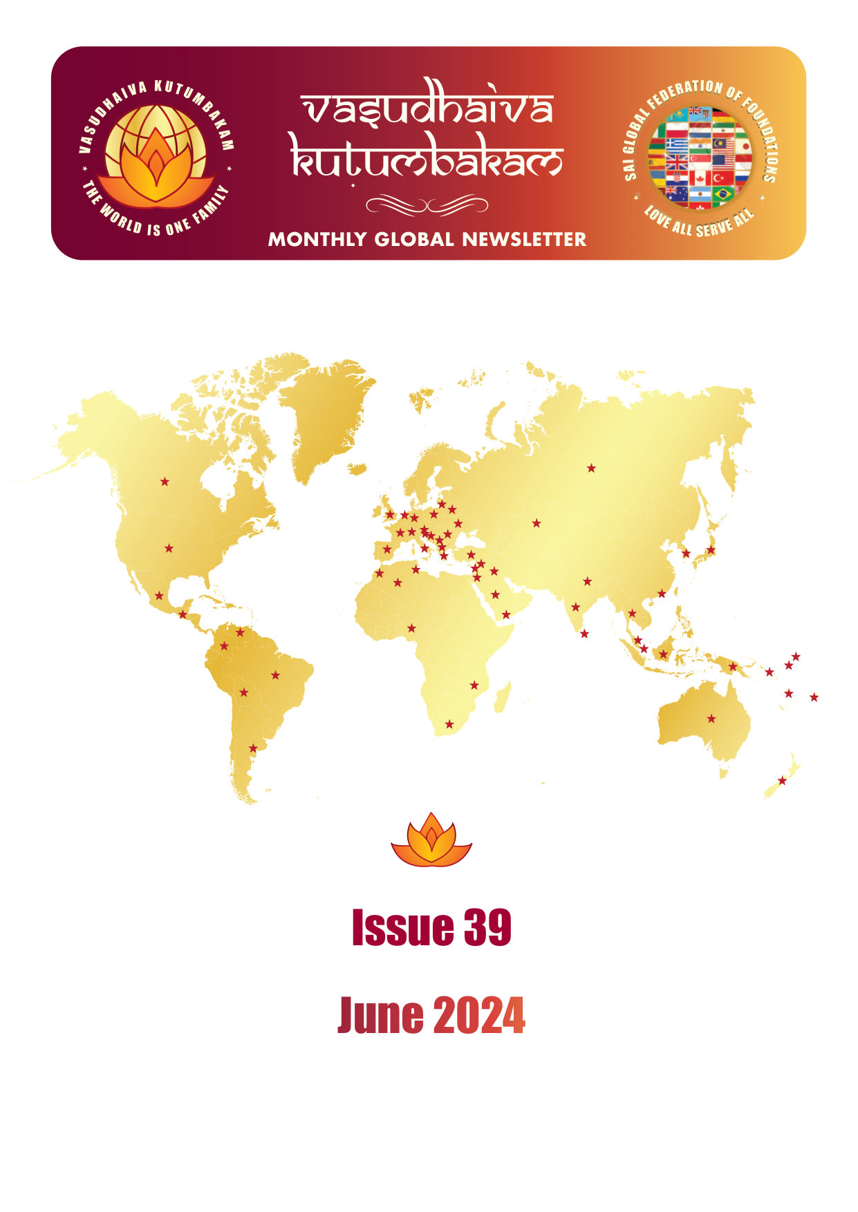 Vasudhaiva Kutumbakam June 2024 — newsletter cover
